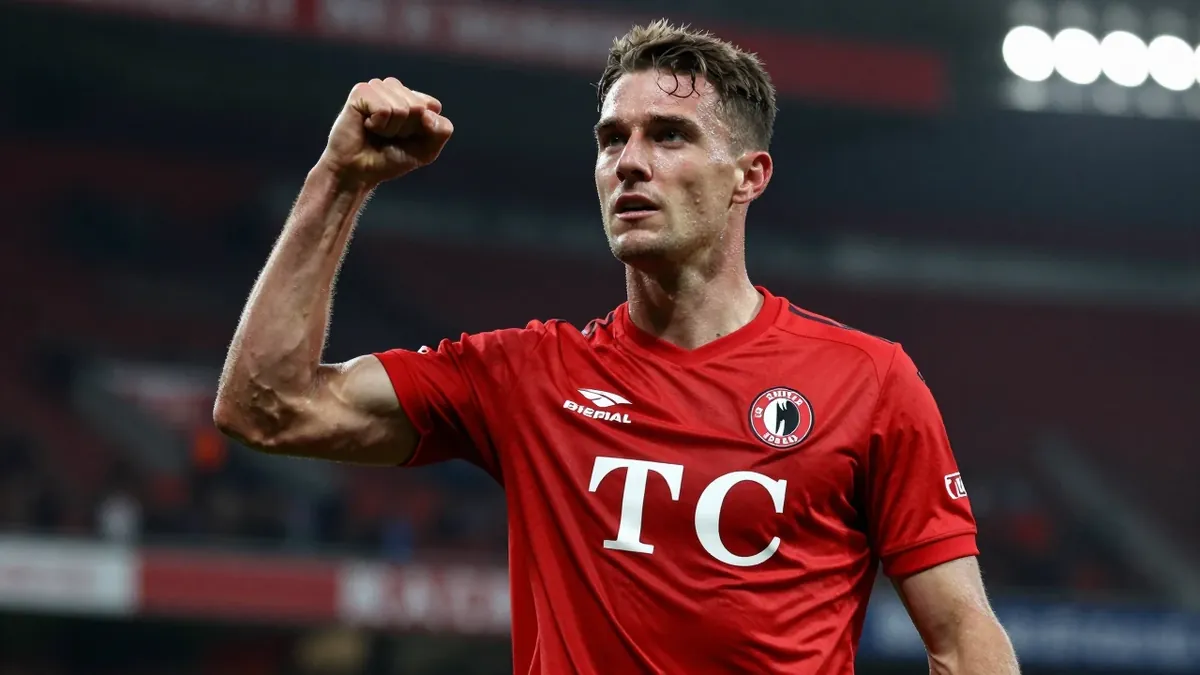 Maximilian Eggestein erzielt den Siegtreffer beim 1:0 von SC Freiburg beim SC Paderborn